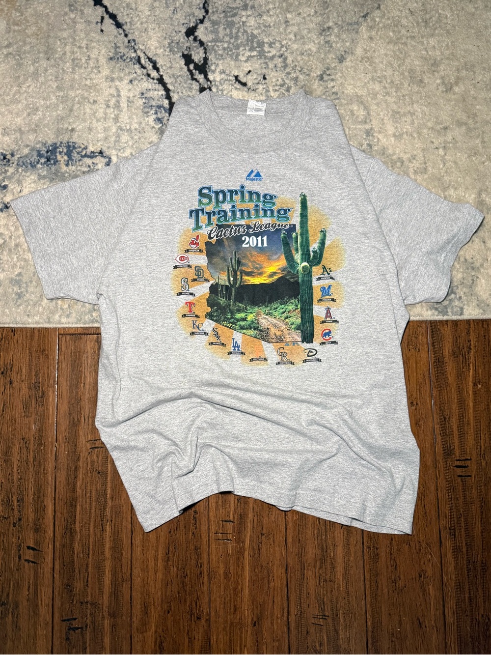 Majestic 2011 Cactus League Spring Training T-Shirt Men’s XL Gray